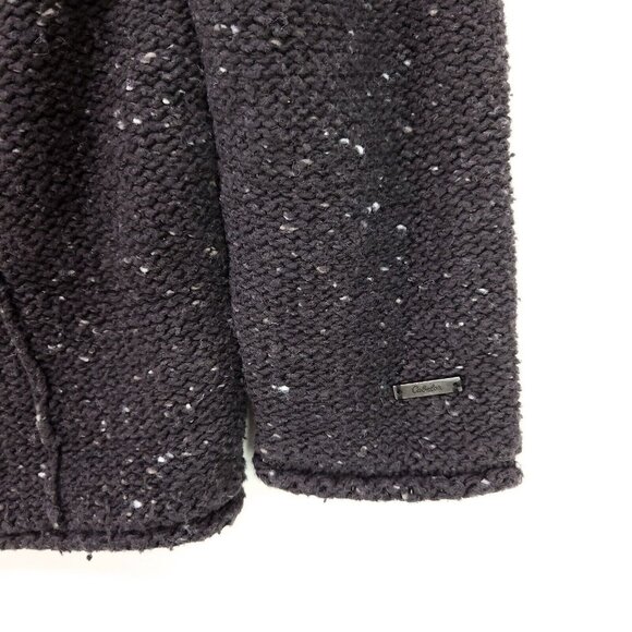 Cabelas Sweater Chunky Knit Womens Large Pullover Dark Gray Swiss Dot V-Neck - Picture 5 of 10